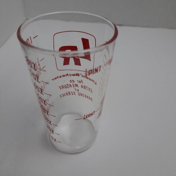 Vintage Advertising Measuring Glass Lincoln Rochester Bank Collectible Promo - Picture 11 of 13